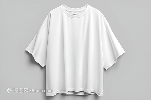 灰色背景上的簡約美學(xué) 白色T恤與飾品的搭配藝術(shù)